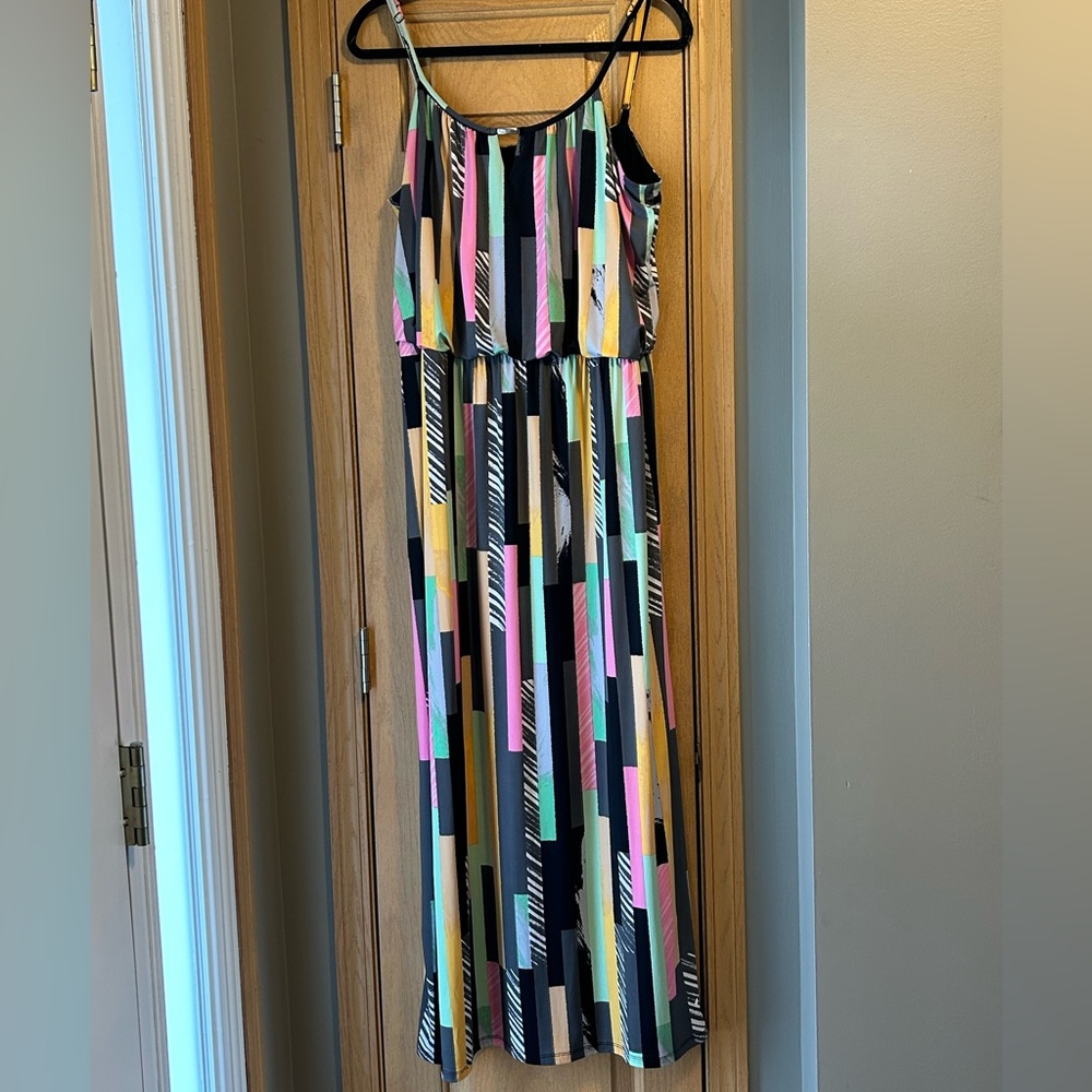 Style & Co. Multi-Color Striped Maxi Dress